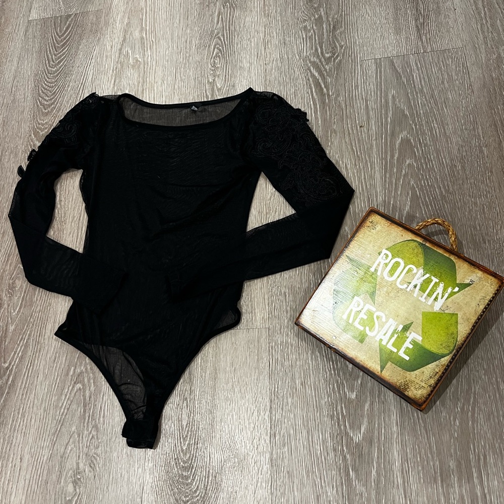 Black Long Sleeve Bodysuit
